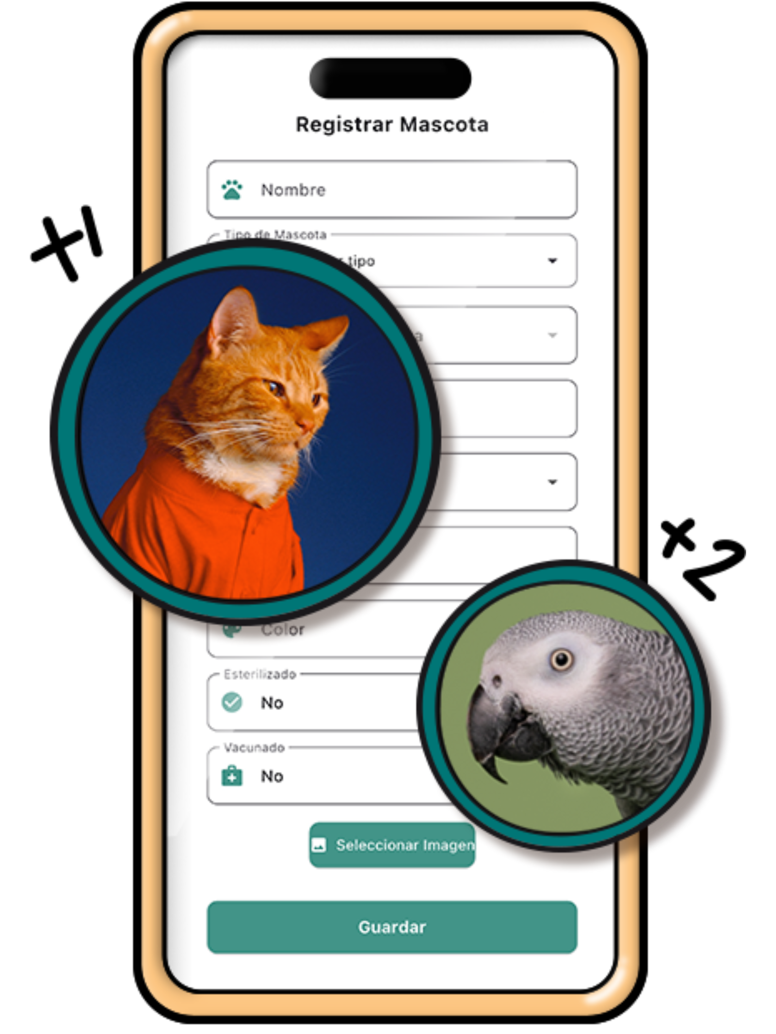Paso 2 - Registrar mascota
